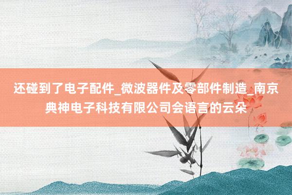 还碰到了电子配件_微波器件及零部件制造_南京典神电子科技有限公司会语言的云朵