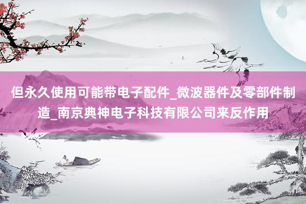 但永久使用可能带电子配件_微波器件及零部件制造_南京典神电子科技有限公司来反作用